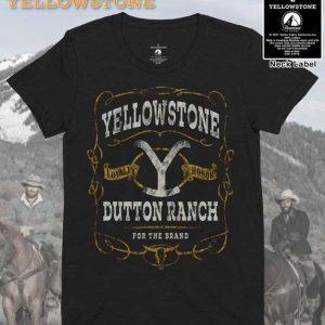 T-Skjorte Y Label, Svart, Yellowstone