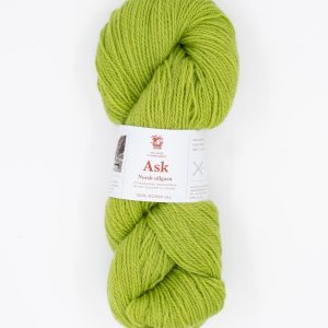 Ask ullgarn, klar eplegrønn