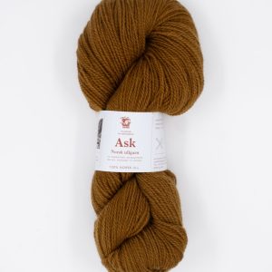 Ask ullgarn, gulbrun
