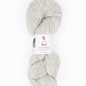 Sol lamullgarn, melert lys grå