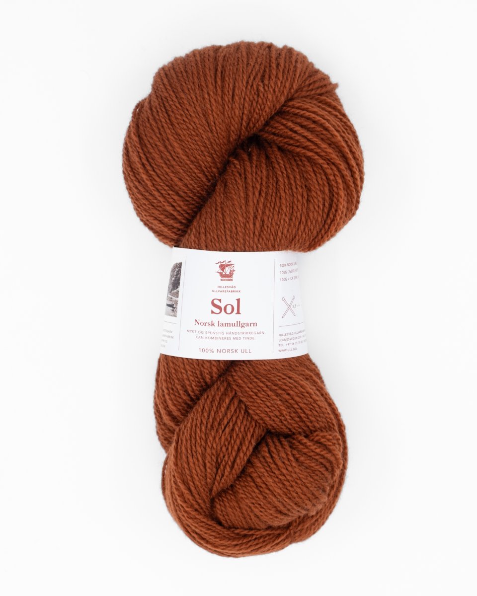 Sol lamullgarn, rødbrun - Image 2