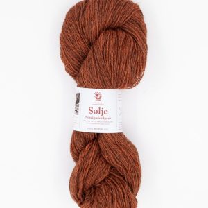 Sølje pelsullgarn, cognac