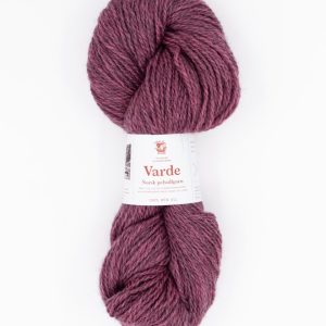 Varde pelsullgarn, støvet rosa