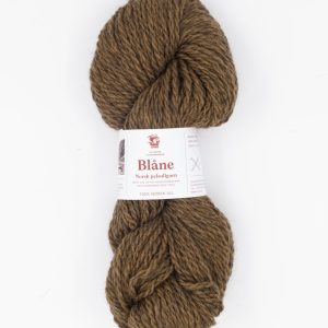 Blåne pelsullgarn, lys brun