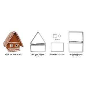 Form til filting – PEPPERKAKEHUS, sett