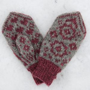 Redd Barna votter, naturgrå/rosa