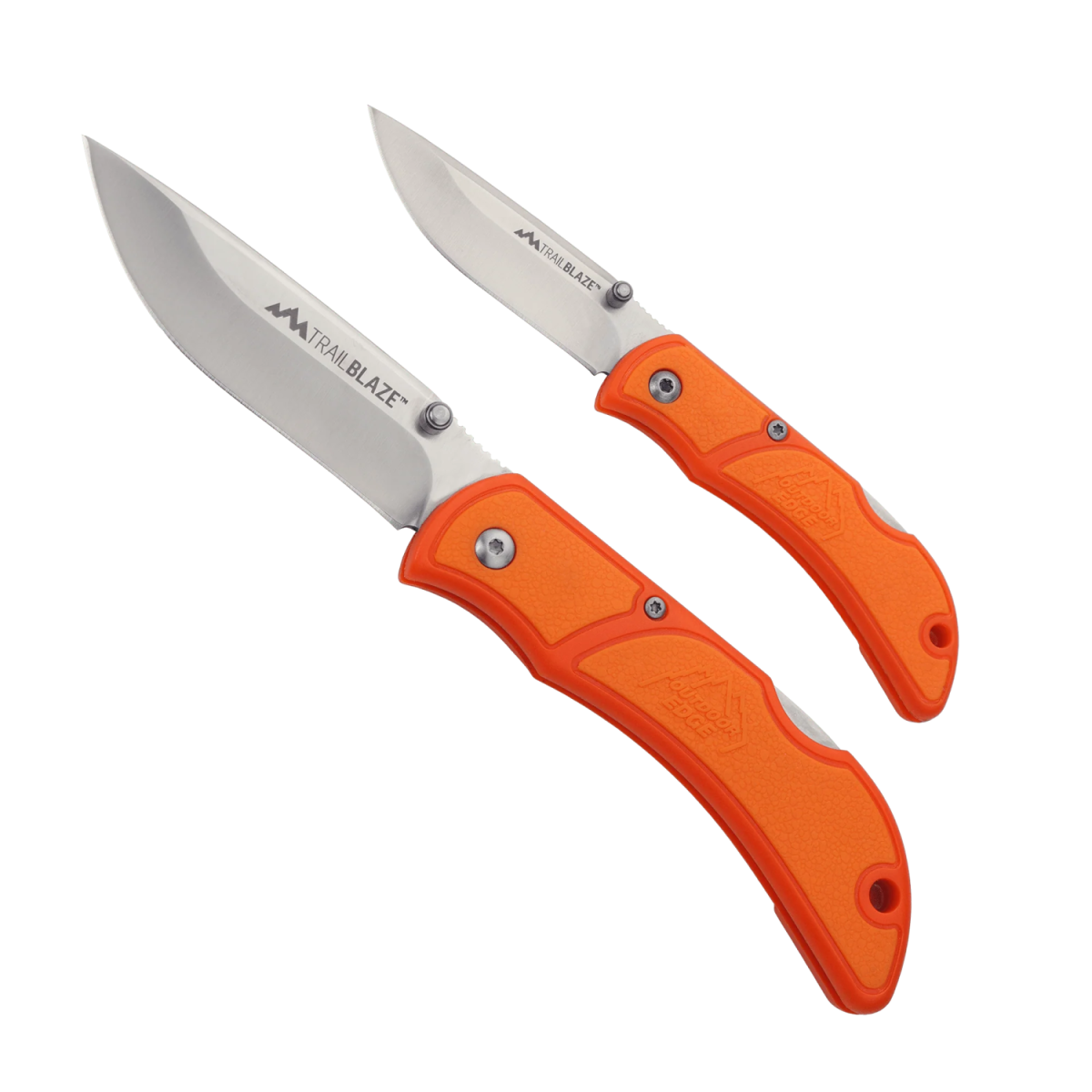 TRAILBLAZE Foldekniv med antislippgrep, 8,4cm bladlengde, Orange, Outdoor Edge - Image 2