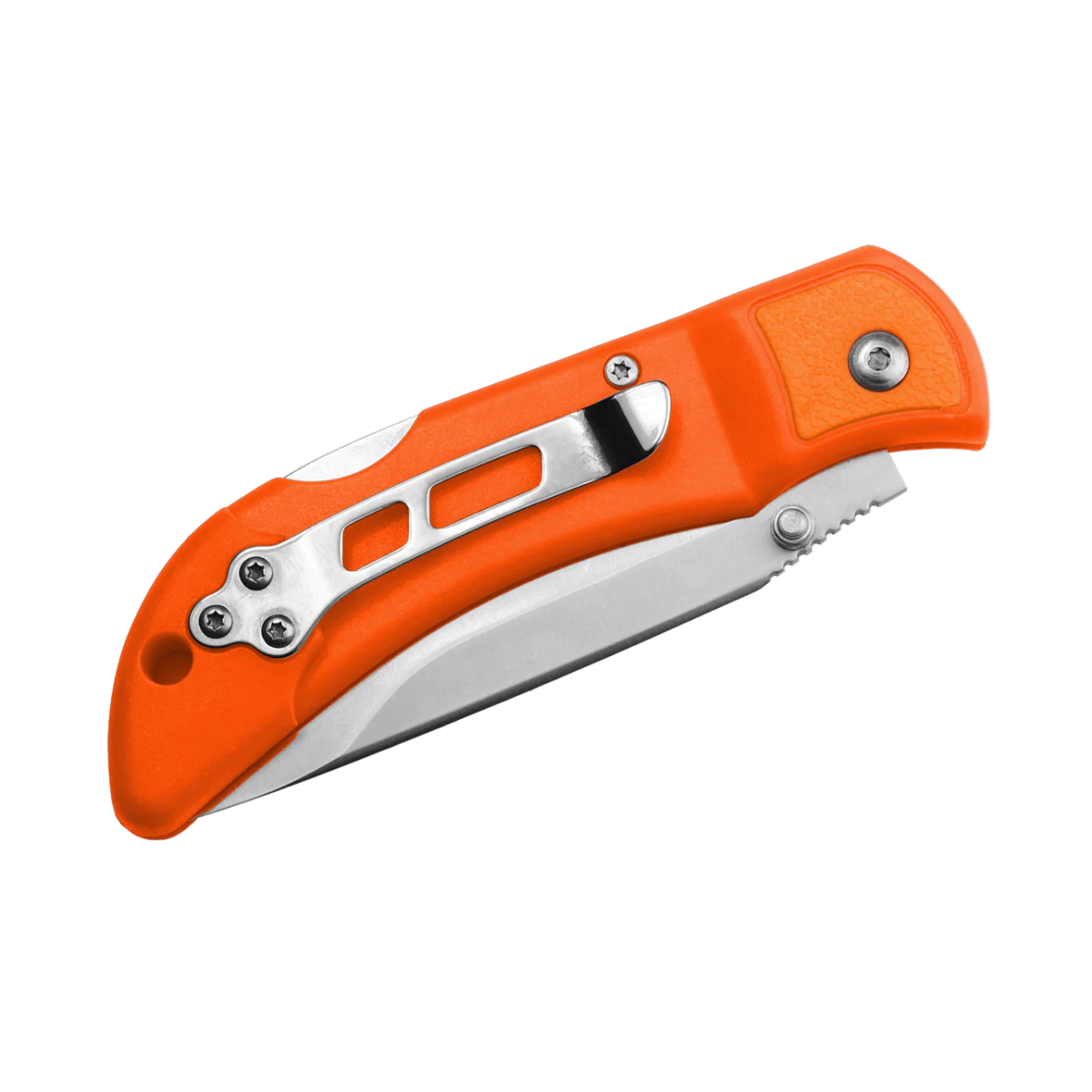 TRAILBLAZE Foldekniv med antislippgrep, 8,4cm bladlengde, Orange, Outdoor Edge - Image 4