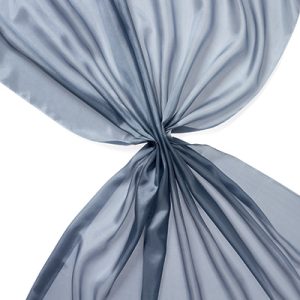 Pongee silke 90 cm – 20 g/m, grå *